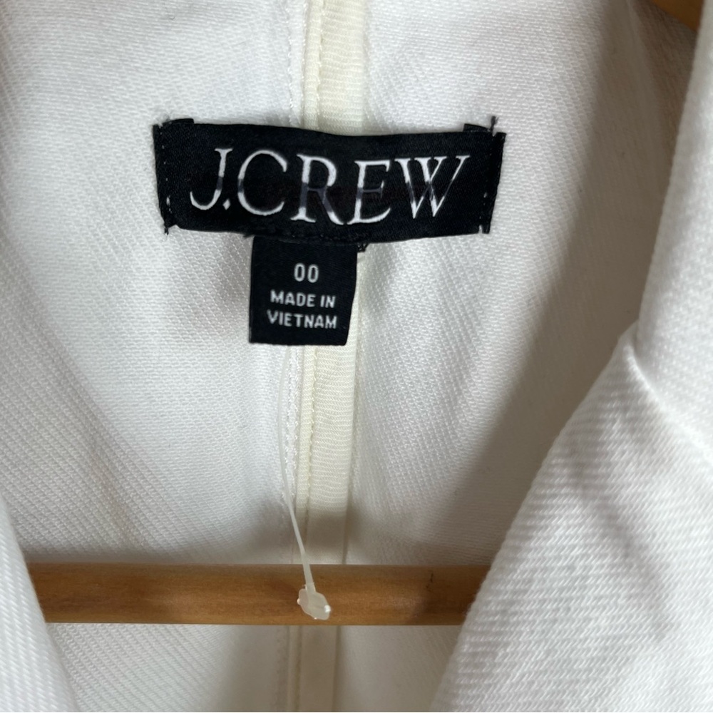 New J.Crew Size 00 Denim blazer-jacket Women’s in white - Picture 9 of 14
